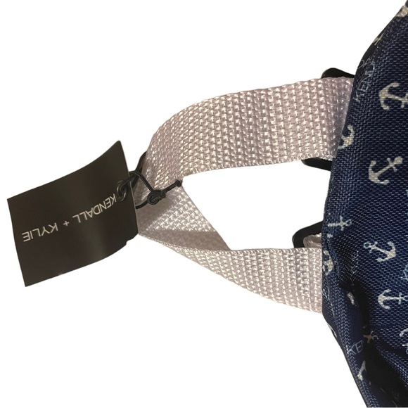 NWT Kendall + Kylie Anchor Nautical Allover Print Mini Tiny Makeup Sack Backpack - Picture 9 of 12